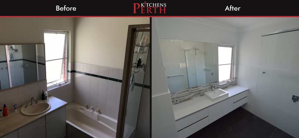 Kitchens Perth Before and After of Bathroom Renovation in West Perth 1